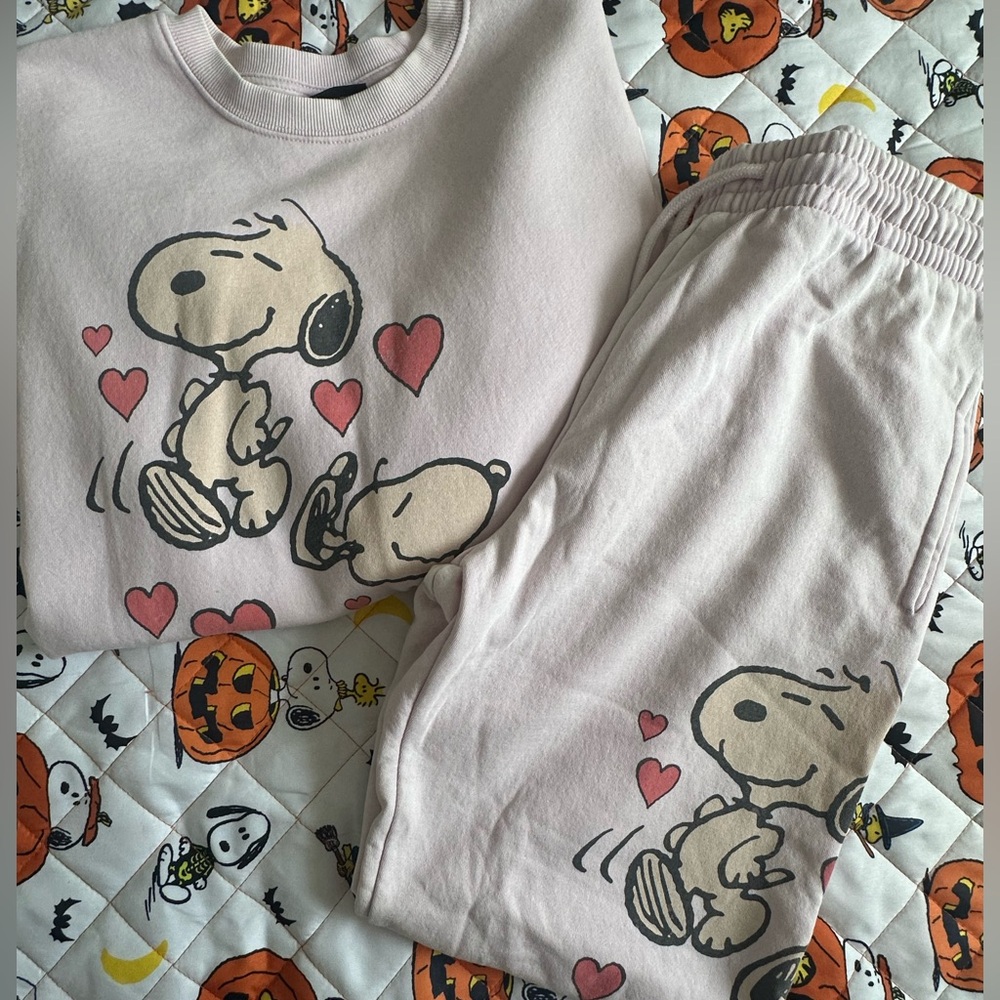 Snoopy Valentines day sweat set